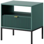 Κομοδίνο Nova Πράσινο 54x56x39cm
