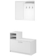 Έπιπλο Εισόδου Luna Λευκό 80x180x26cm