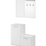 Έπιπλο εισόδου 12103-ΜΝw Λευκό 80χ180χ34cm