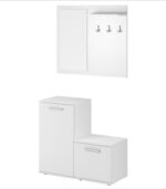 Έπιπλο εισόδου 12103-ΜΝw Λευκό 80χ180χ34cm