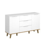 Μπουφές Neptune Λευκό-Σονόμα 138x40x82cm - Image 3