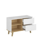 Μπουφές Neptune Λευκό-Σονόμα 90x40x61cm - Image 2