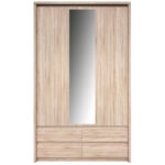 Ντουλάπα Τρίφυλλη Norton Sonoma  127x60x210εκ - Image 2