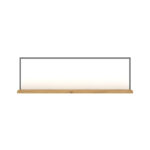 Ράφι Επιτοίχιο Palmor Χρυσό Δρυς-Λευκό 77x23.5x24.5cm - Image 2