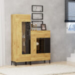 Βιτρίνα Santes Χρυσό Δρυς 64.2x42x197.5cm - Image 2