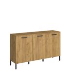 Μπουφές Santes Χρυσό Δρυς-Γραφίτη 155x42x92.5cm - Image 3