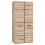 Ντουλάπα Δίφυλλη Solo Sonoma-Wenge 91x58x197cm - Image 3