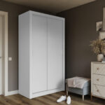 Ντουλάπα Linea Λευκή 120x60x215cm