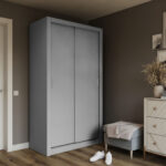 Ντουλάπα Linea Γκρι 120x60x215cm