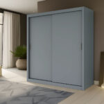 Ντουλάπα Reflex Γκρι 180x60x215cm