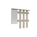 Κρεμάστρα Reno με Καθρέπτη Cashmere 100x10x90cm