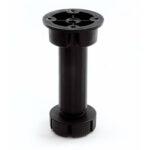 Πόδι για Ντουλάπι Κουζίνας Μαύρο 5x5x15cm