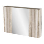Κρεμαστός Καθρέπτης Μπάνιου Odelia με 3 ντουλάπια 96x14x65cm - Image 2