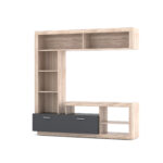 Σύνθεση Τηλεόρασης Floks 170x41x170εκ SONOMA (φυσικός δρύς)-γραφίτης - Image 2