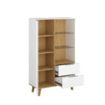 Βιβλιοθήκη Neptune Λευκό-Σονόμα 90x40x151cm - Image 2