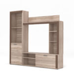 Σύνθεση Tηλεόρασης Badan 188x35x181εκ Σονόμα-Μόκκα - Image 3