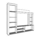 Σύνθεση Tηλεόρασης Badan 188x35x181εκ Σονόμα-Μόκκα - Image 2