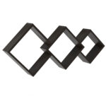 Ραφιέρα SUNY 105x15x50cm Wenge - Image 2