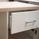 Γραφείο Top Mix WH Λευκό-Σονόμα ένα ντουλάπι και ένα συρτάρι 120x55x77εκ - Image 3