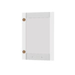 Άνω Πορτάκι-Τζάμι Δεξί Charlotte Λευκό 50x71.8x1.6cm - Image 2