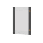 Άνω Πορτάκι-Τζάμι Αριστερό Charlotte Γραφίτης 50x71.8x1.6cm - Image 2