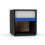 Alex Κομοδίνο 36x36εκ Γραφίτης-Λευκό-Σονόμα Συρτάρι - Image 3