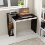 Γραφείο 110Ν Wenge-Λευκό 110x40x90εκ - Image 2