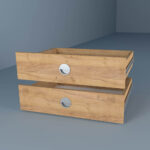 Συρταριέρα Ντουλάπας Χρυσό Δρυς 43x60cm - Image 2