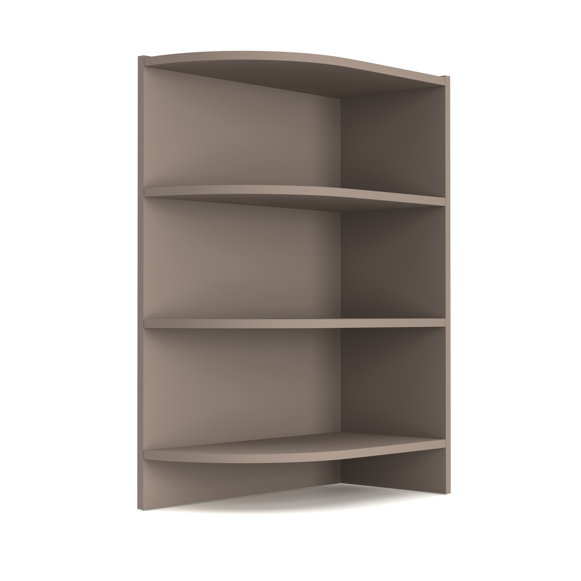 2213 Charlotte Γωνιακό κάτω ντουλάπι με ράφια 56.5x28.5x82cm Μόκα - Image 1