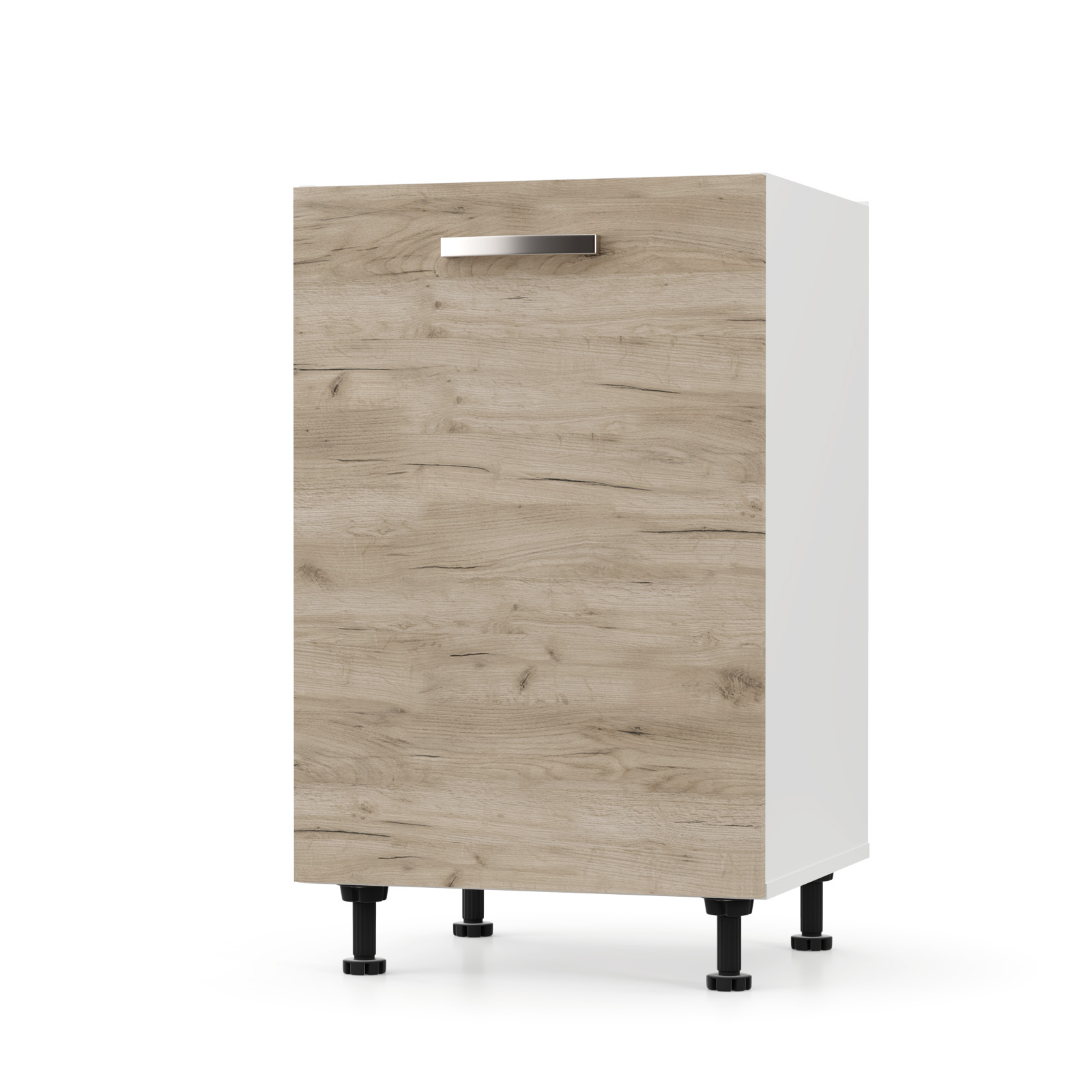 2223 CHARLOTΤE Κάτω Ντουλάπι 50x46.5x82cm με μεταλλικά χερούλια ΔΡΥΣ - Image 1