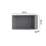 Craft Πάνω Ντουλάπι Γραφίτης 60x40x36εκ - Image 2