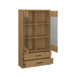 Βιτρίνα Pavi Βελανιδιά με 2 συρτάρια 84.3x33.8x156.4cm - Image 2