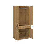 Ντουλάπα Δίφυλλη Pavi Βελανιδιά 84.3x55.1x197.2cm - Image 2