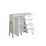 Μπουφές Belle Λευκό 102.5x41x91cm - Image 3