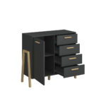 Μπουφές Belle Ανθρακί 102.5x41x91cm - Image 2