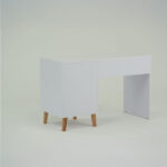 Γραφείο Timmy Λευκό-Γραφίτη-Γκρι 120x53.7x77cm - Image 2