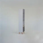 Βιβλιοθήκη Timmy Λευκό-Γραφίτη-Γκρι 46.8x36x199cm - Image 3