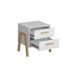 Κομοδίνο Belle Λευκό 50x41x49cm - Image 3