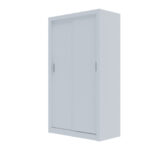 Ντουλάπα Linea Λευκή 120x60x215cm - Image 2