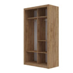 Ντουλάπα Linea Χρυσό Δρυς 120x60x215cm - Image 3