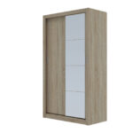 Ντουλάπα Linea Σονόμα με καθρέφτη 120x60x215cm - Image 2