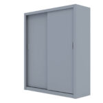 Ντουλάπα Reflex Γκρι 180x60x215cm - Image 2