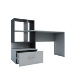 Γραφείο Viola Γκρι-Ανθρακί 149x48x105cm - Image 2