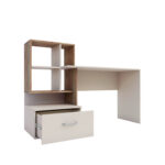 Γραφείο Viola Μπεζ-Σκούρο Δρυς 149x48x105cm - Image 3