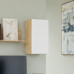 Κρεμαστό Ντουλάπι Callisto Χρυσό Δρυς-Λευκό 40x30x70cm - Image 2