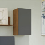 Κρεμαστό Ντουλάπι Callisto Σκούρο Δρυς-Γραφίτης 40x30x70cm - Image 2