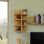 Κρεμαστό Ράφι Callisto Χρυσό Δρυς 40x27.7x70cm - Image 2