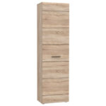 Ντουλάπα Μονόφυλλη Εισόδου Solo 55x34x197 Sonoma Wenge και MDF