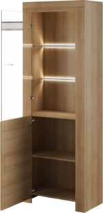 Βιτρίνα SKY Riviera  70x197x37cm - Image 2