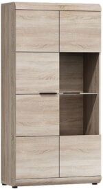 Βιτρίνα 36134-LN-SV Φυσικό 80X158X37cm